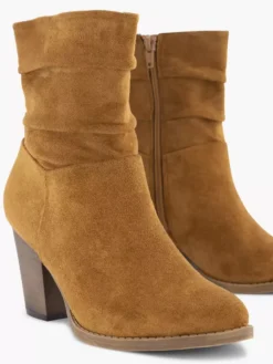 Cognac Enkellaars Hak -Beroemde Schoenen Winkel 2130118 H5