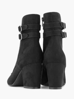 Zwarte Veterlaars Hak -Beroemde Schoenen Winkel 2130235 H4