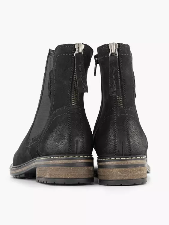 Zwarte Nubuck Chelsea Boot 4 Zwarte Nubuck Chelsea Boot - Afbeelding 4