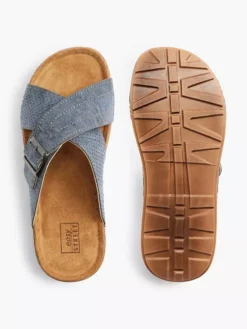 Easy Street Blauwe Slipper -Beroemde Schoenen Winkel 2136425 H3