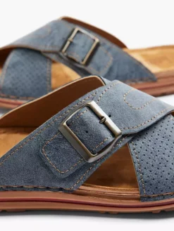 Easy Street Blauwe Slipper -Beroemde Schoenen Winkel 2136425 H5