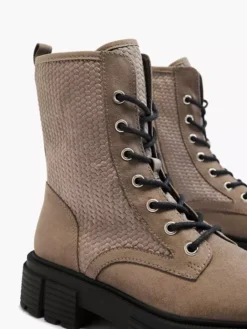 Taupe Chunky Veterboot Print 11 Taupe Chunky Veterboot Print -Beroemde Schoenen Winkel 2137072 H5