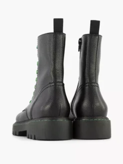 Zwarte Veterboot Groene Veter -Beroemde Schoenen Winkel 2141917 H3
