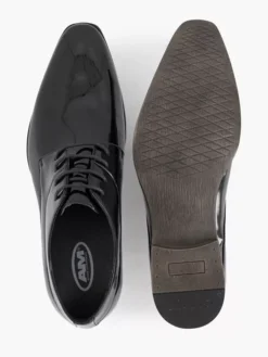 Zwarte Veterschoen Lak -Beroemde Schoenen Winkel 2142910 H3