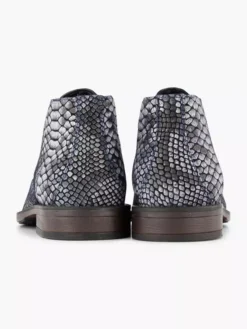 Grijze Leren Hoge Veterschoen -Beroemde Schoenen Winkel 2142959 H4