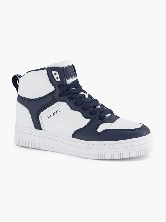 Blauw Witte Hoge Sneaker 6 Blauw Witte Hoge Sneaker - Afbeelding 6