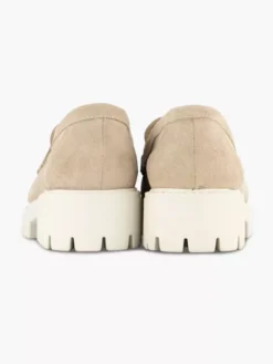 Taupe Suéde Chunky Loafer Sierketting -Beroemde Schoenen Winkel 2147392 H4