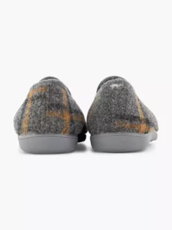 Grijze Pantoffel Ruiten -Beroemde Schoenen Winkel 2149215 H4