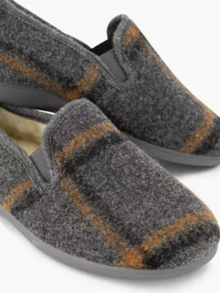 Grijze Pantoffel Ruiten -Beroemde Schoenen Winkel 2149215 H5