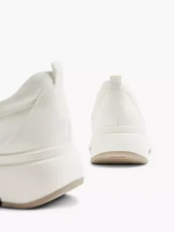 Witte Leren Instapper -Beroemde Schoenen Winkel 2151730 H4