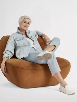 Witte Leren Instapper -Beroemde Schoenen Winkel 2151730 H9