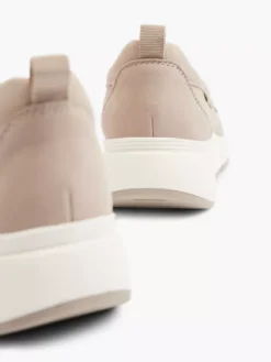 Taupe Leren Instapper -Beroemde Schoenen Winkel 2151731 H4