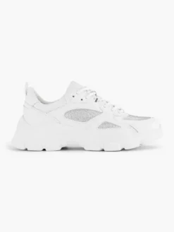 Witte Chunky Sneaker Steentjes