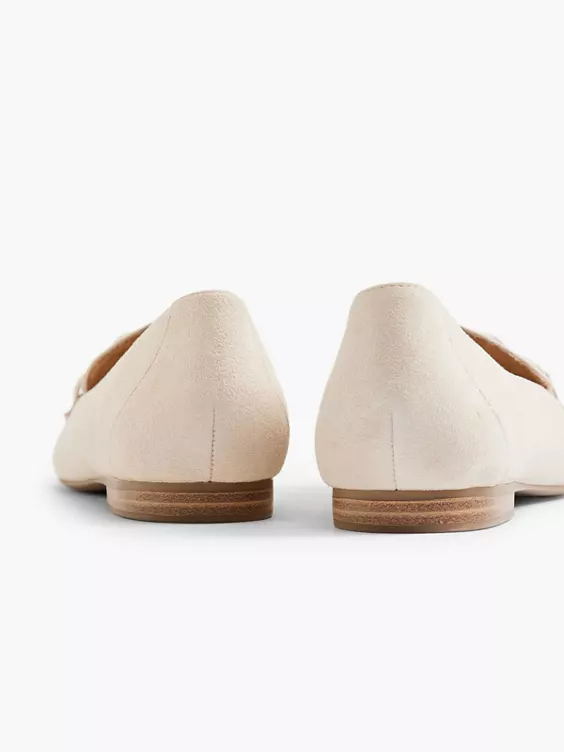 Beige Leren Loafer Sierketting 4 Beige Leren Loafer Sierketting - Afbeelding 4