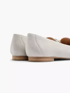 Grijze Suéde Loafer Sierketting -Beroemde Schoenen Winkel 2153200 H4