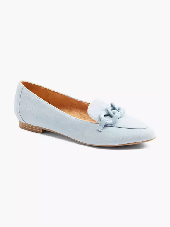 Blauwe Suéde Loafer Sierketting 6 Blauwe Suéde Loafer Sierketting - Afbeelding 6