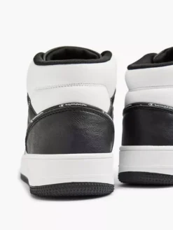 Champion Zwart/ Witte Rebound 2.0 Mid -Beroemde Schoenen Winkel 2153638 H4
