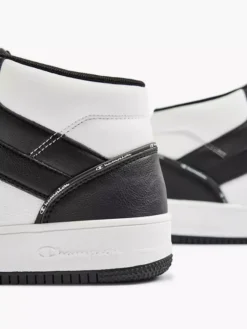 Champion Zwart/ Witte Rebound 2.0 Mid -Beroemde Schoenen Winkel 2153638 H5