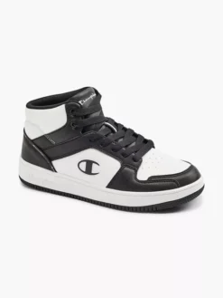 Champion Zwart/ Witte Rebound 2.0 Mid -Beroemde Schoenen Winkel 2153638 H6