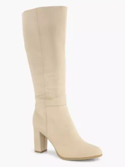 Zandkleurige Lange Laars Hak -Beroemde Schoenen Winkel 2156952 H6