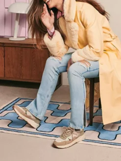 Taupe Sneaker -Beroemde Schoenen Winkel 2157298 H10