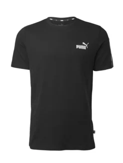 Puma Zwarte Ess+ Tape Tee