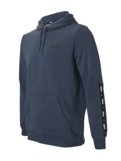 Puma Donkerblauwe ESS+ Tape Hoodie FL -Beroemde Schoenen Winkel 2158275 H6