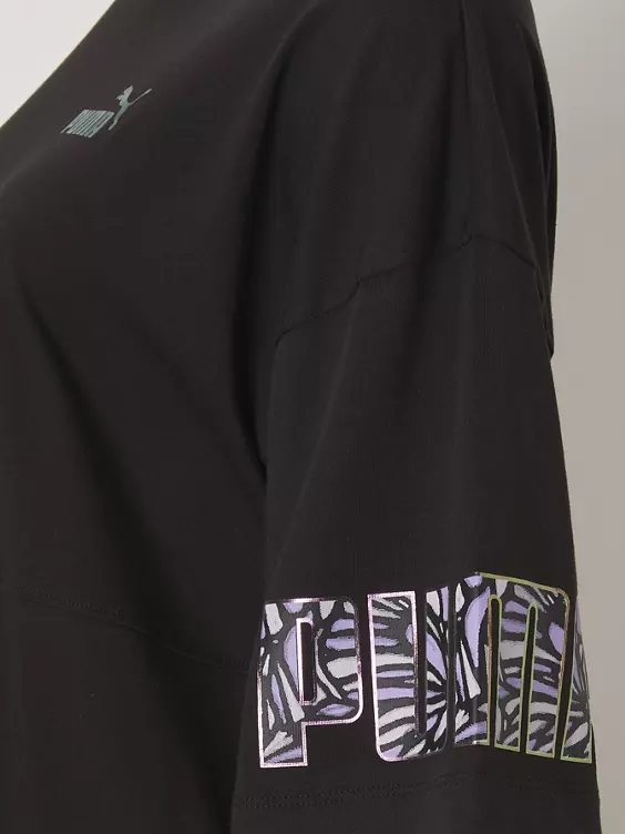 Zwarte Puma Power Monarch Colorblock Tee 3 Zwarte Puma Power Monarch Colorblock Tee - Afbeelding 3