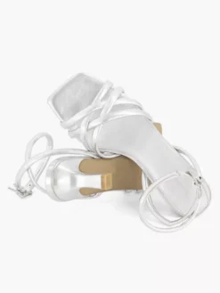 Zilveren Sandalette -Beroemde Schoenen Winkel 2158802 H3