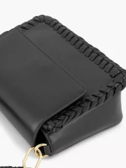 Zwarte Handtas Gevlochten Handvat -Beroemde Schoenen Winkel 2160079 H4