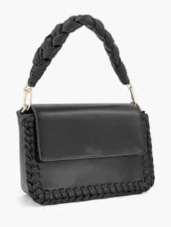 Zwarte Handtas Gevlochten Handvat -Beroemde Schoenen Winkel 2160079 H6