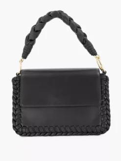 Zwarte Handtas Gevlochten Handvat -Beroemde Schoenen Winkel 2160079 HL1