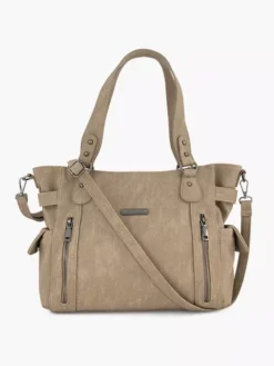 Taupe Schoudertas