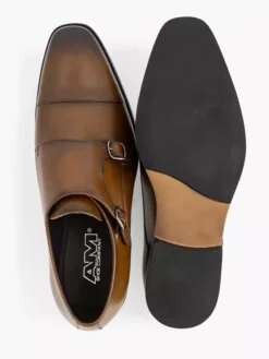 Bruine Leren Instapper -Beroemde Schoenen Winkel 2160668 H3