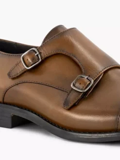 Bruine Leren Instapper -Beroemde Schoenen Winkel 2160668 H5