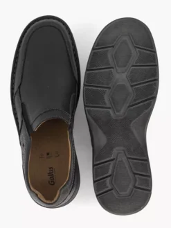 Zwarte Leren Instapper -Beroemde Schoenen Winkel 2160938 H3