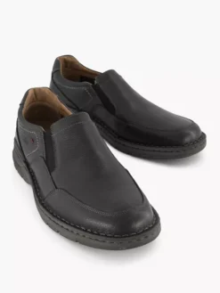 Zwarte Leren Instapper -Beroemde Schoenen Winkel 2160938 H5