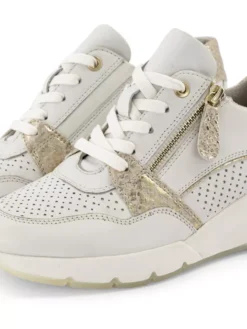 Witte Leren Sneaker Sleehak -Beroemde Schoenen Winkel 2161662 H5