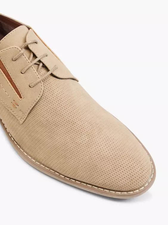 Zandkleurige Veterschoen 2 Zandkleurige Veterschoen - Afbeelding 2