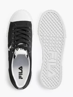 Fila Zwarte Canvas Sneaker Platform -Beroemde Schoenen Winkel 2165858 H3
