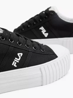Fila Zwarte Canvas Sneaker Platform -Beroemde Schoenen Winkel 2165858 H5
