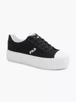 Fila Zwarte Canvas Sneaker Platform -Beroemde Schoenen Winkel 2165858 H6
