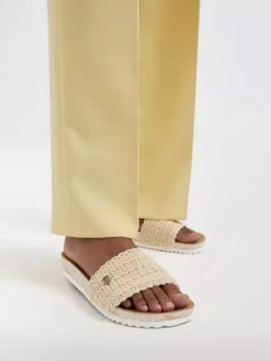 ESPRIT Beige Slipper Gevlochten -Beroemde Schoenen Winkel 2165964 H10