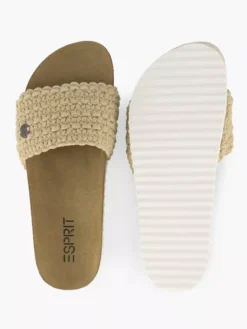 ESPRIT Beige Slipper Gevlochten -Beroemde Schoenen Winkel 2165964 H3