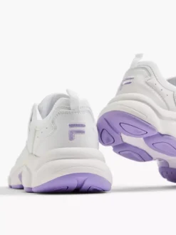 Fila Witte Chunky Sneaker Lila Zool -Beroemde Schoenen Winkel 2166585 H4