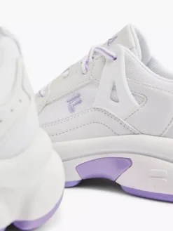 Fila Witte Chunky Sneaker Lila Zool -Beroemde Schoenen Winkel 2166585 H5