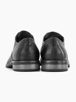 Bugatti Zwarte Leren Veterschoen -Beroemde Schoenen Winkel 2168974 H4