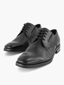 Bugatti Zwarte Leren Veterschoen -Beroemde Schoenen Winkel 2168974 H5