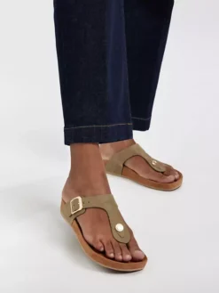 Groene Teenslipper -Beroemde Schoenen Winkel 2169363 H10