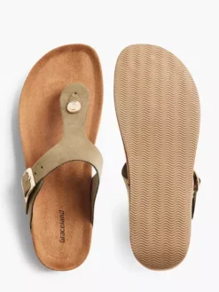 Groene Teenslipper -Beroemde Schoenen Winkel 2169363 H3